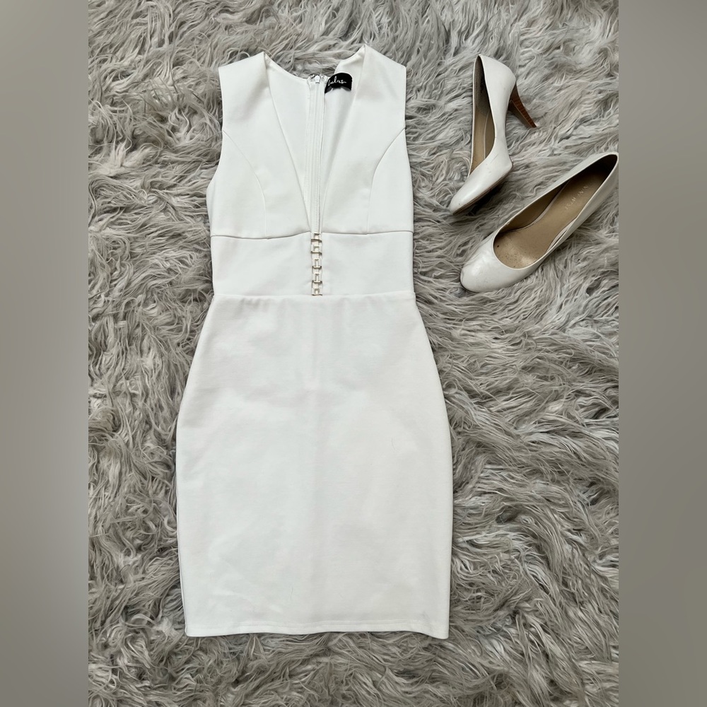 Lulus Sascha white sleeveless bodycon dress